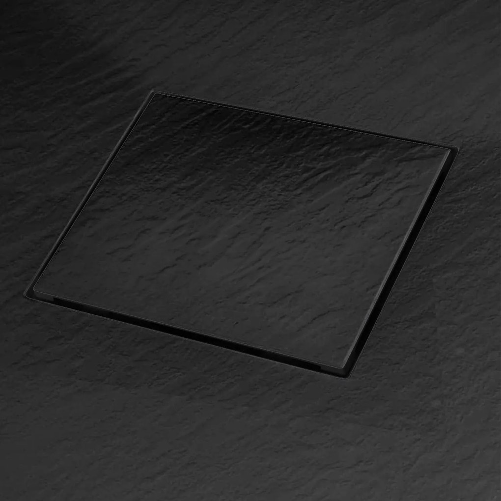 Rea Magnum, sprchová vanička 90x90x2,5 cm, čierna, REA-K3910
