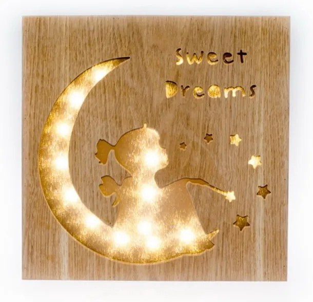 Hnedá detská lampička Sweet Dreams – Dakls