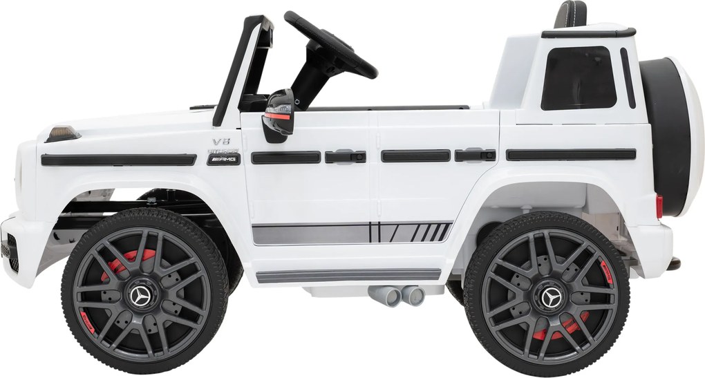 Ramiz Mercedes AMG G63 pre deti biely + diaľkové ovládanie