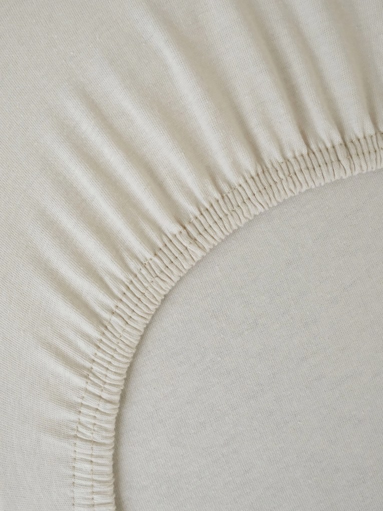 Jersey plachta do postieľky Classic 70 x 140 cm – prírodná