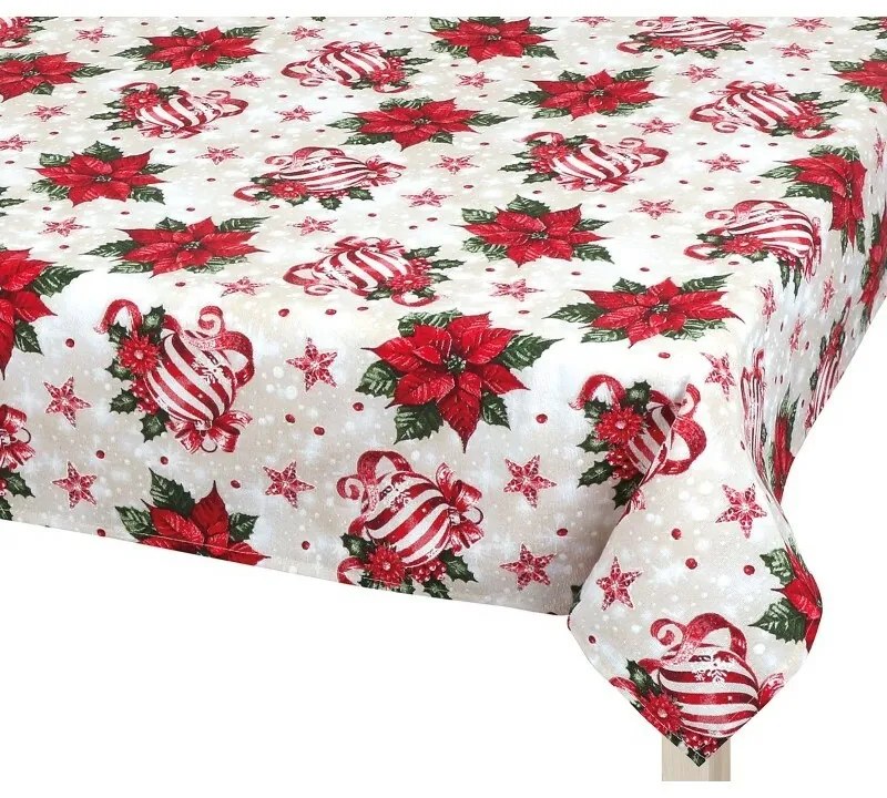 Bellatex Obrus Vianočné ozdoby Cezmína, 100 x 100 cm