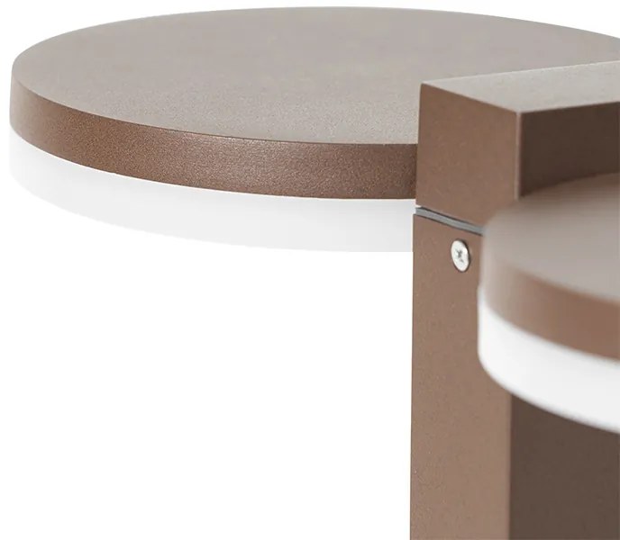 Stojaca vonkajšia lampa hrdzavohnedá 50 cm vrátane LED 2-svetlo IP44 - Esmee