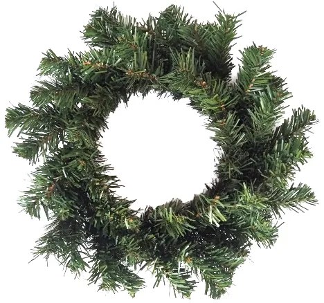 Umelý zelený veniec nezdobený, pr. 30 cm, pr. 30 cm