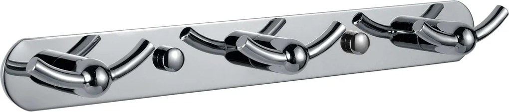 BISK Erga Vigo, trojitý dvojháčik na uteráky 25cm, chrómová, ERG-07704