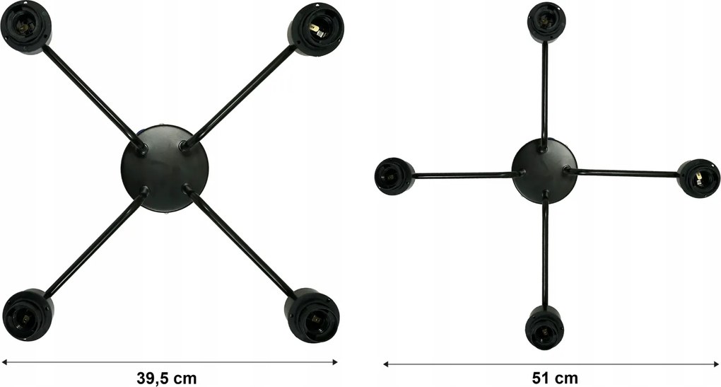 BERGE LED luster stropné svietidlo 2xE27, rolovací, priehľadný štvorec