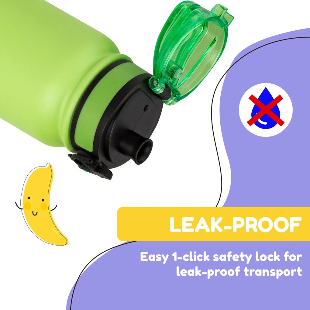 Klarstein Wakaba termoska 550 ml z nehrdzavejúcej ocele Tritan BPA-Free