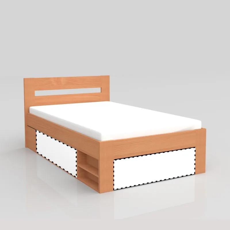 posteľ REA KIRA 120, jednolôžko, biela