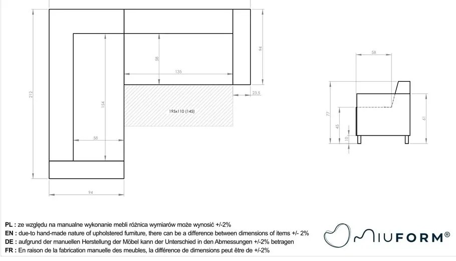 Ružová rozkladacia/s úložným priestorom rohová pohovka (ľavý roh/do L) Classy Sophie – Miuform