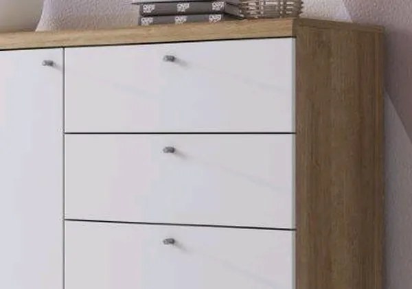 Komoda Primo, dub riviera/biela