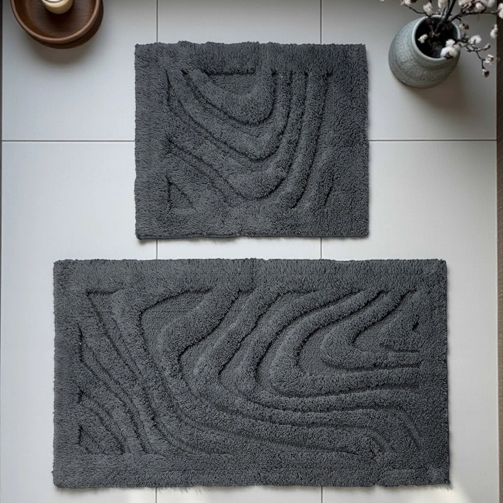 DY Kúpeľňová sada koberca BOSTON 11 Grafitový