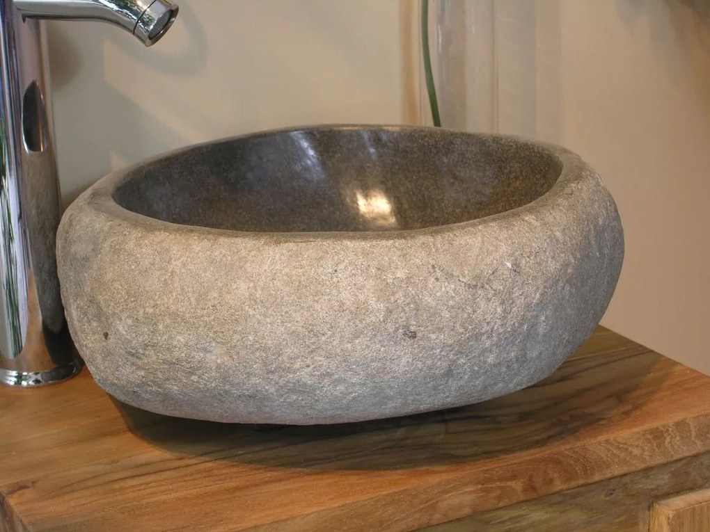 Indera The lavabo Cut 55383 Umývadlo z prírodného riečneho kameňa