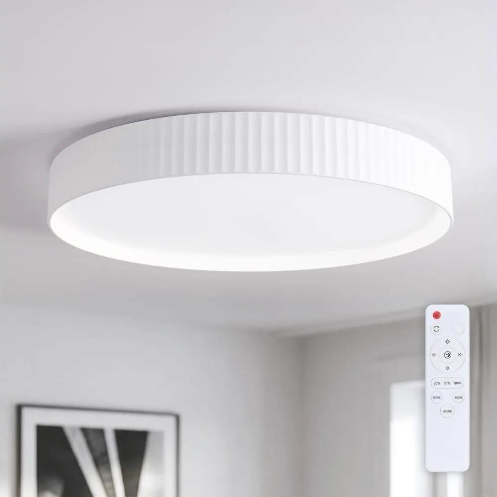 Brilagi - LED stmievateľné stropné svietidlo LUCIA LED/60W/230V priemer 59 cm biela, s diaľkovým ovládaním
