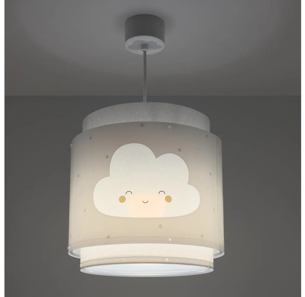 Dalber 76012E - Detský luster BABY DREAMS 1xE27/15W/230V šedá PI557