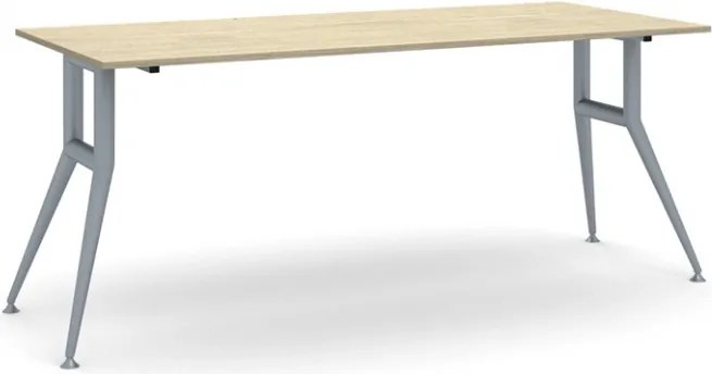 Rokovací kancelársky stôl WIDE, 180x80 cm, dub prírodný