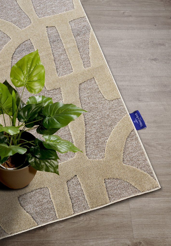 Villeroy & Boch, Kusový koberec Villeroy & Boch 106142 Grey, Beige, 160x230, béžová, obývacia izba