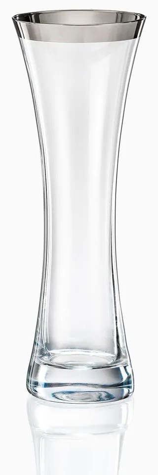 Sklenená váza Crystalex Frost, výška 19,4 cm