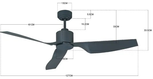 Lucci Air 210527 - Stropný ventilátor AIRFUSION CLIMATE II čierna + DO