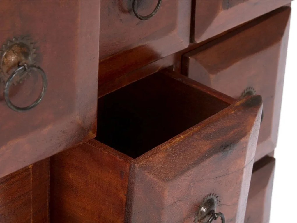 furniture-nabytek.cz - Masivní komoda lékárníka Texas z akácie, lakovaná, hnědá