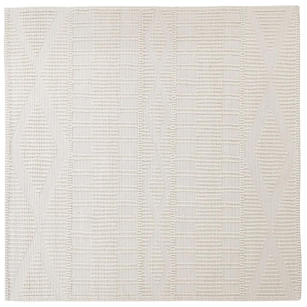 Vlnený koberec 200 x 200 cm svetlobéžový LAPSEKI Beliani