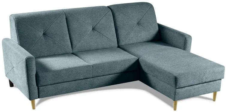 Rohová sedacia súprava Scandi NEW, modrá (diosa 75)