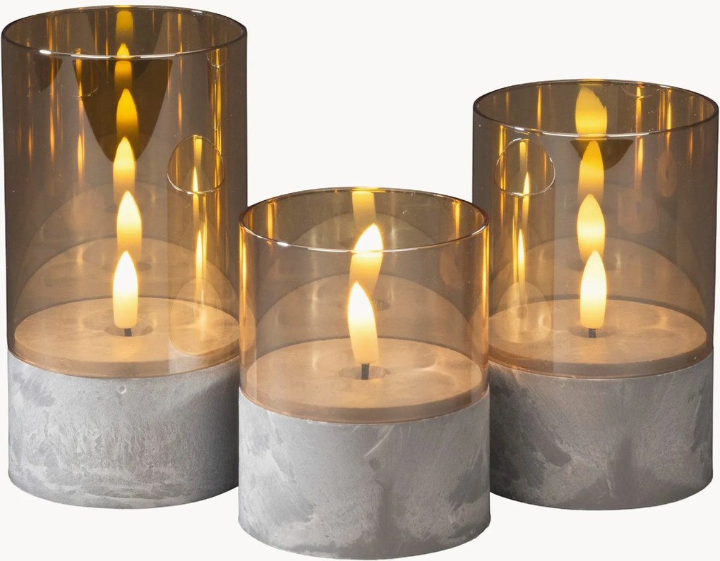 LED-sviečky Verona, 3 ks