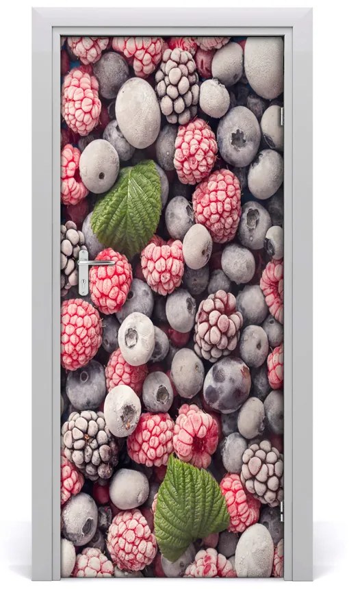 Fototapeta na dvere samolepiace mrazené ovocie 75x205 cm