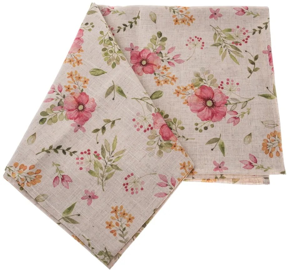 Umývateľný obrus s prímesou ľanu 140x140 cm – Dakls