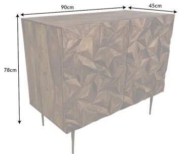 Komoda/Bar 43450 Stone 90cm Drevo Palisander  - Komfort-nábytok