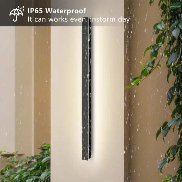 Brilagi - LED vonkajšie nástenné svietidlo LINEAR LED/22W/230V 3000K IP65 čierna