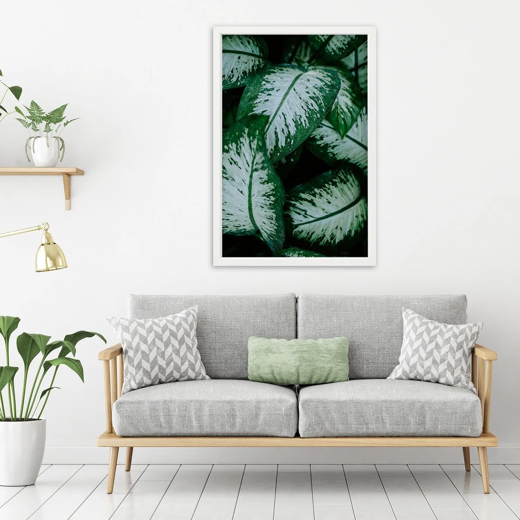 Gario Plagát Zelené tropické rastliny Farba rámu: Bez rámu, Rozmery: 30 x 45 cm