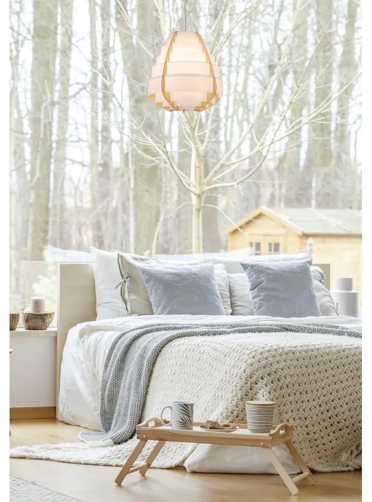 Biele závesné svietidlo Nagoja – Candellux Lighting