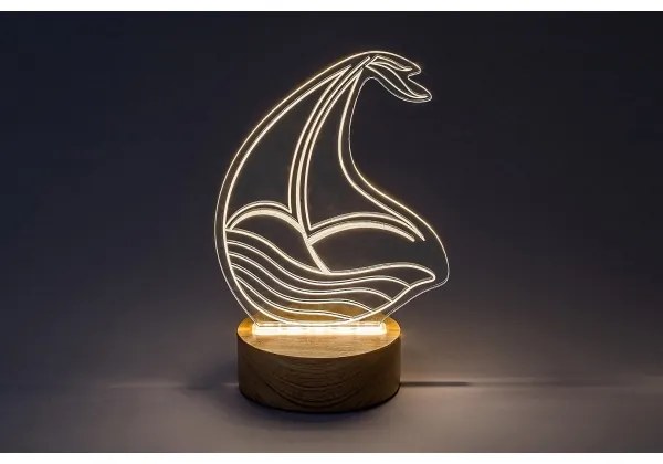 Rabalux 76001 - LED Detská stolná lampička AKALI LED/2W/5V 3000K loď buk