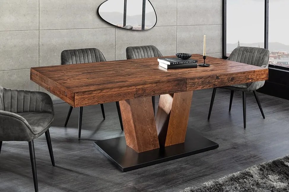 Rozkladací jedálenský stôl Veracruz z borovice 160-200cm