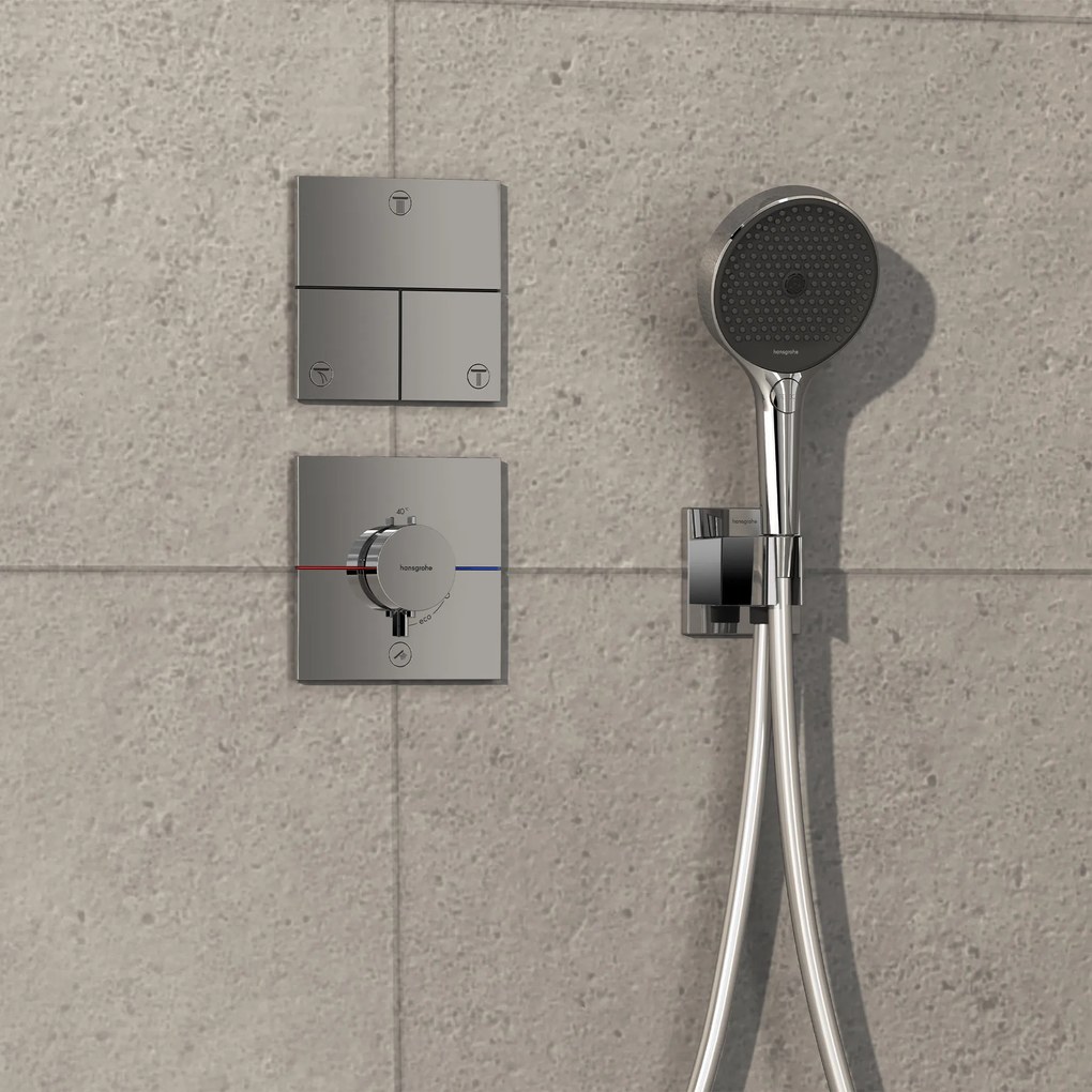 Hansgrohe ShowerSelect Comfort E, termostat pod omietku pre 1 spotrebič a ďalší výtok, chrómová, HAN-15575000