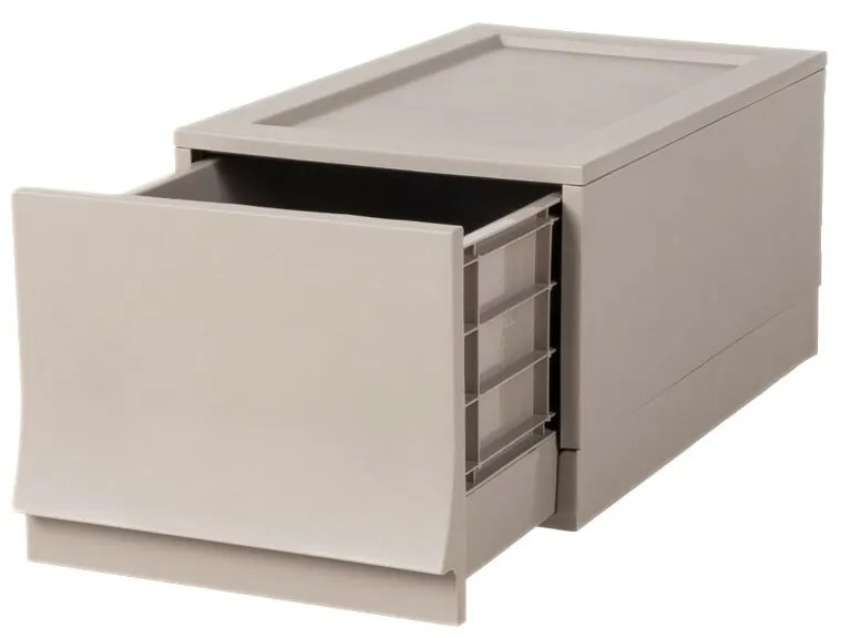 Modulárny úložný box Wave Junior Wood bez koliesok 43,4 x 27,2 x 22 cm, úzky - 1 zásuvka