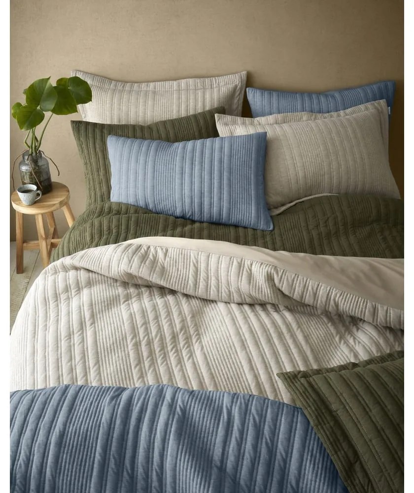 Kaki obliečky na dvojlôžko/predĺžené 230x220 cm Tamba Stripe – Pineapple Elephant