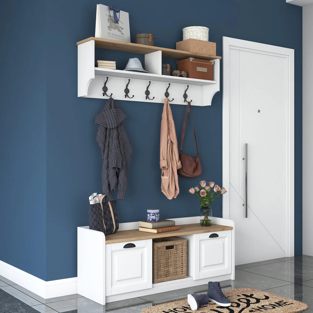 Predsieňová stena P2 - 1636 - Walnut