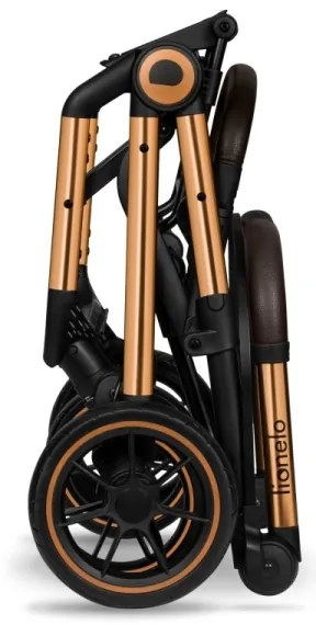 Lionelo - Športový kočík CLOE čierna/zlatá