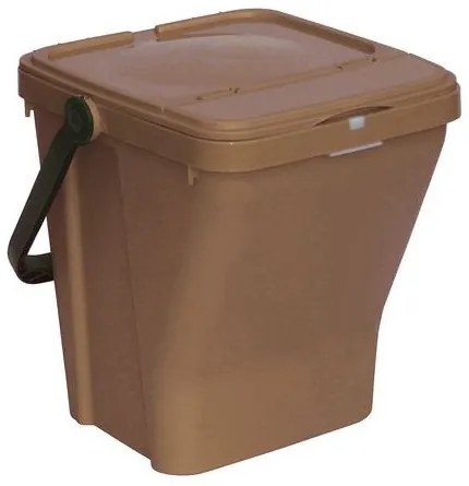 Odpadkový kôš Rolland na triedený odpad, objem 35 l, hnedý