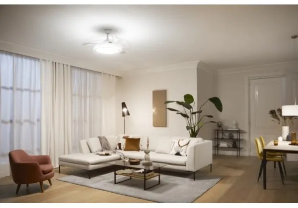 Philips - LED Stropný ventilátor BLISS LED/35W/230V 5500/4000/2700K biela + DO