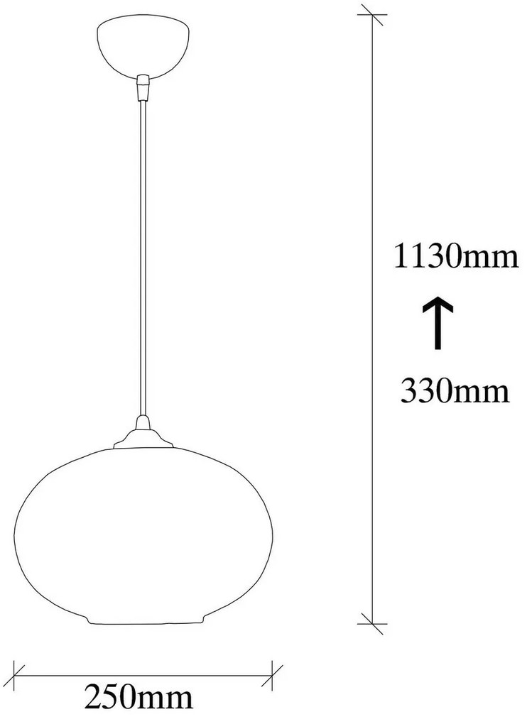 Závesný luster Camini - MR - 867, čierna