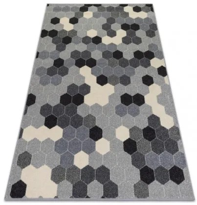 Koberec HEOS 78537 sivý / krém HEXAGON