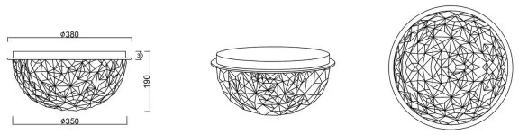 Reality - Stropné svietidlo TRITON 3xE14/10W/230V