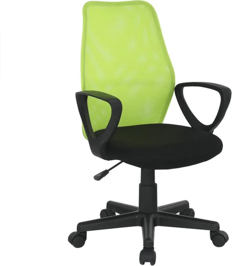 Kancelárska stolička, zelená/čierna, BST NEW 2010
