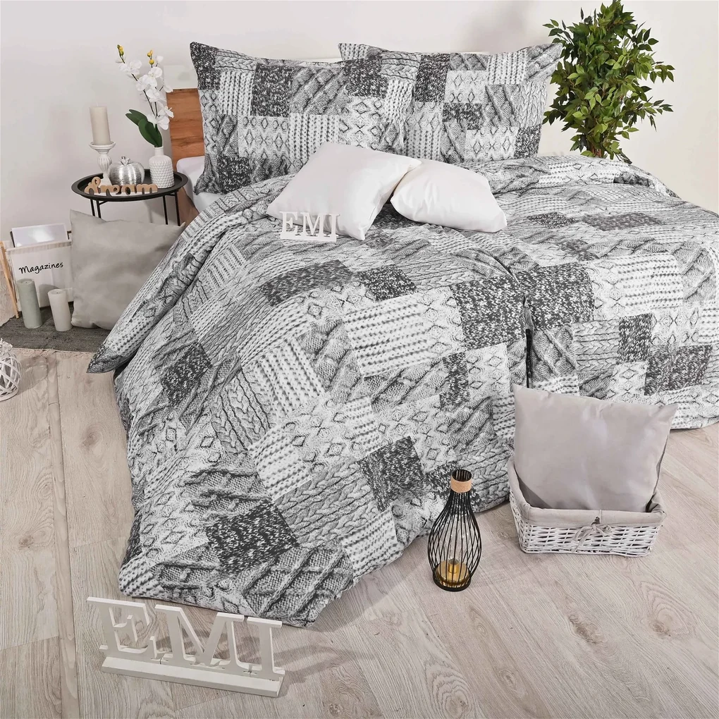 Obliečky bavlnené Mizar EMI: Francúzsky set1 200x220 + 2x (70x90)