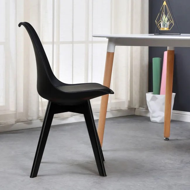 Jedálenská stolička NANTES čierna