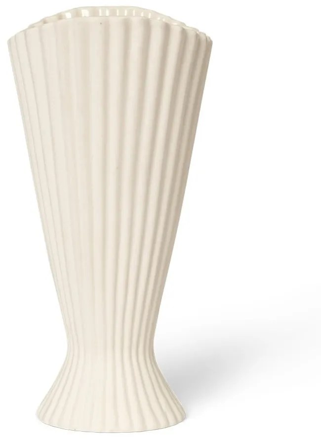 Ferm Living Designová váza Fountain Off White 23 cm