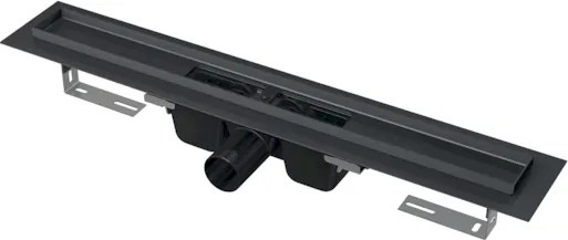 Sprchový žľab Alca 55 cm nerez černá mat APZ1BLACK-550