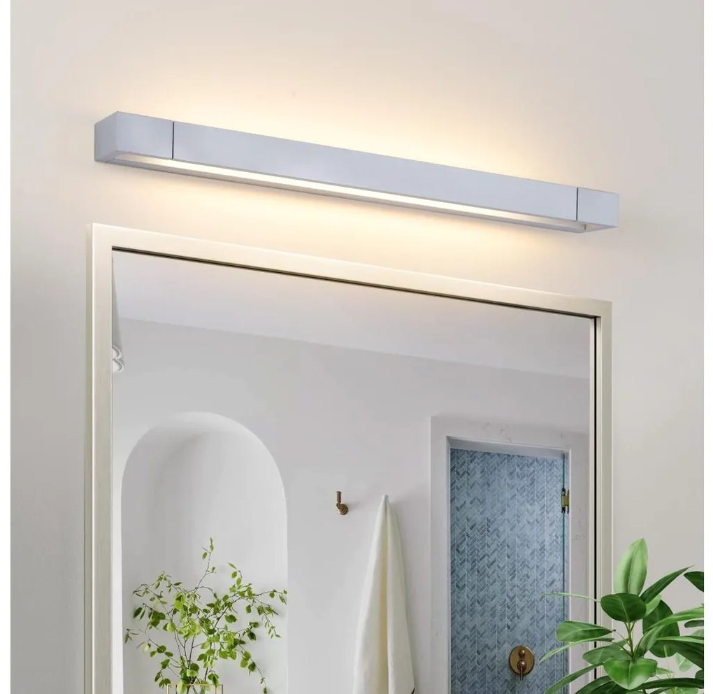 Brilagi-LED Kúpeľňové osvetlené zrkadlo AQUA LINE LED/18W/230V 60 cm IP44 matný chróm
