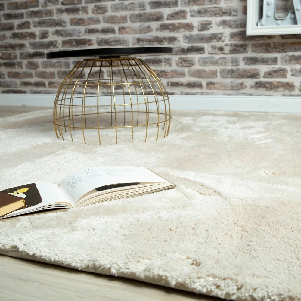 Obsession, DOPREDAJ: 80x150 cm Kusový koberec Curacao 490 ivory, 80x150, biela, obývacia izba